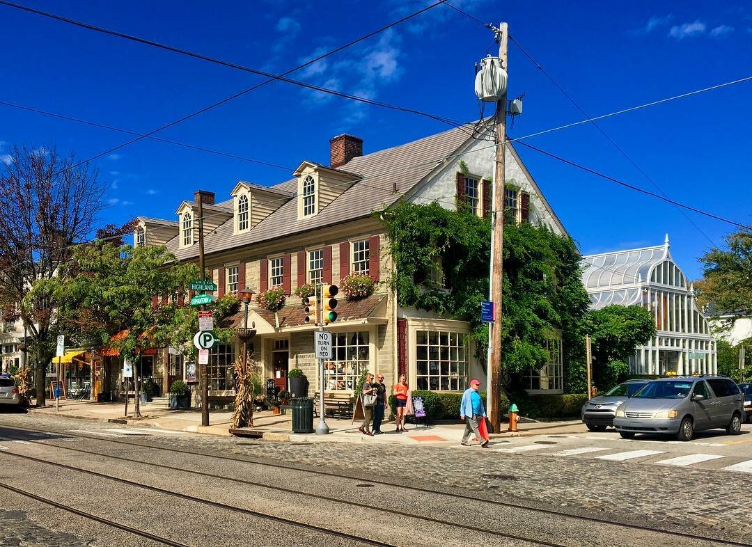 Chestnut Hill shopping district in Philadelphia
