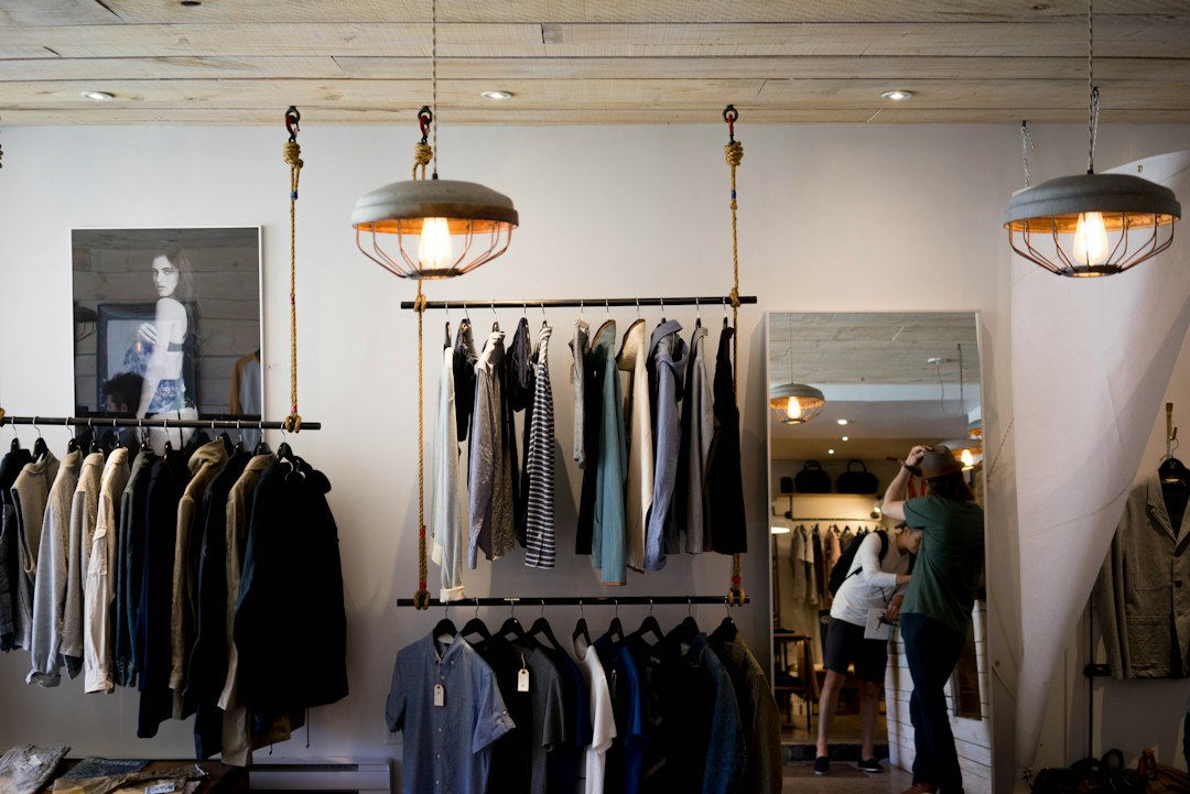 Shoppers walking along Market Street in Philadelphia's Fashion District