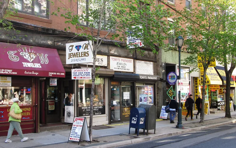 Jewelry shop signs on South 8th Street